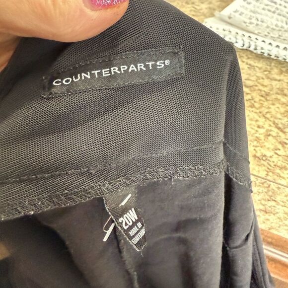 Counterparts Black Pull On Pants Size 20W - Picture 10 of 10